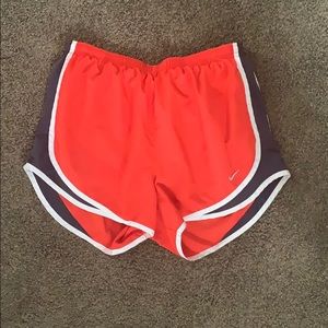Red and Dark Grey Nike Shorts